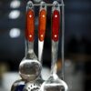 Hanging Kitchen Utensil Trio – Stainless Steel with Wooden Handles