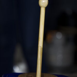 Angled Wooden Display Stand – Round Base with Spherical Top