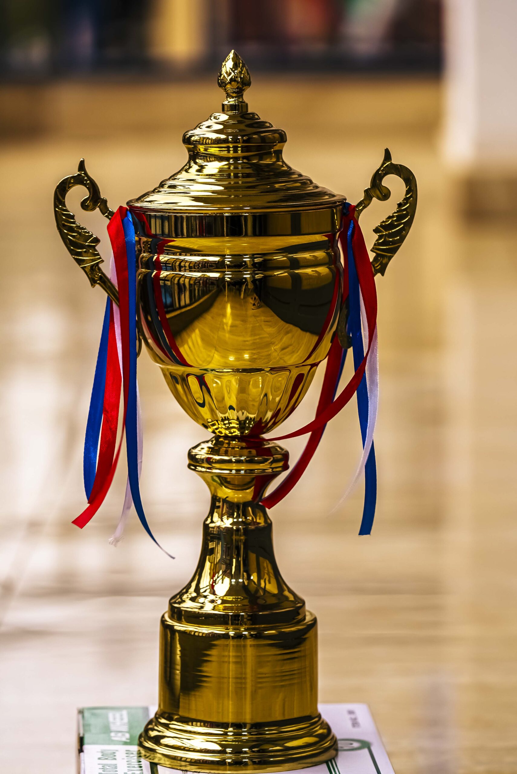 Gold-colored Winner's trophy