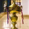 Iconic Ryder Cup trophy in golf