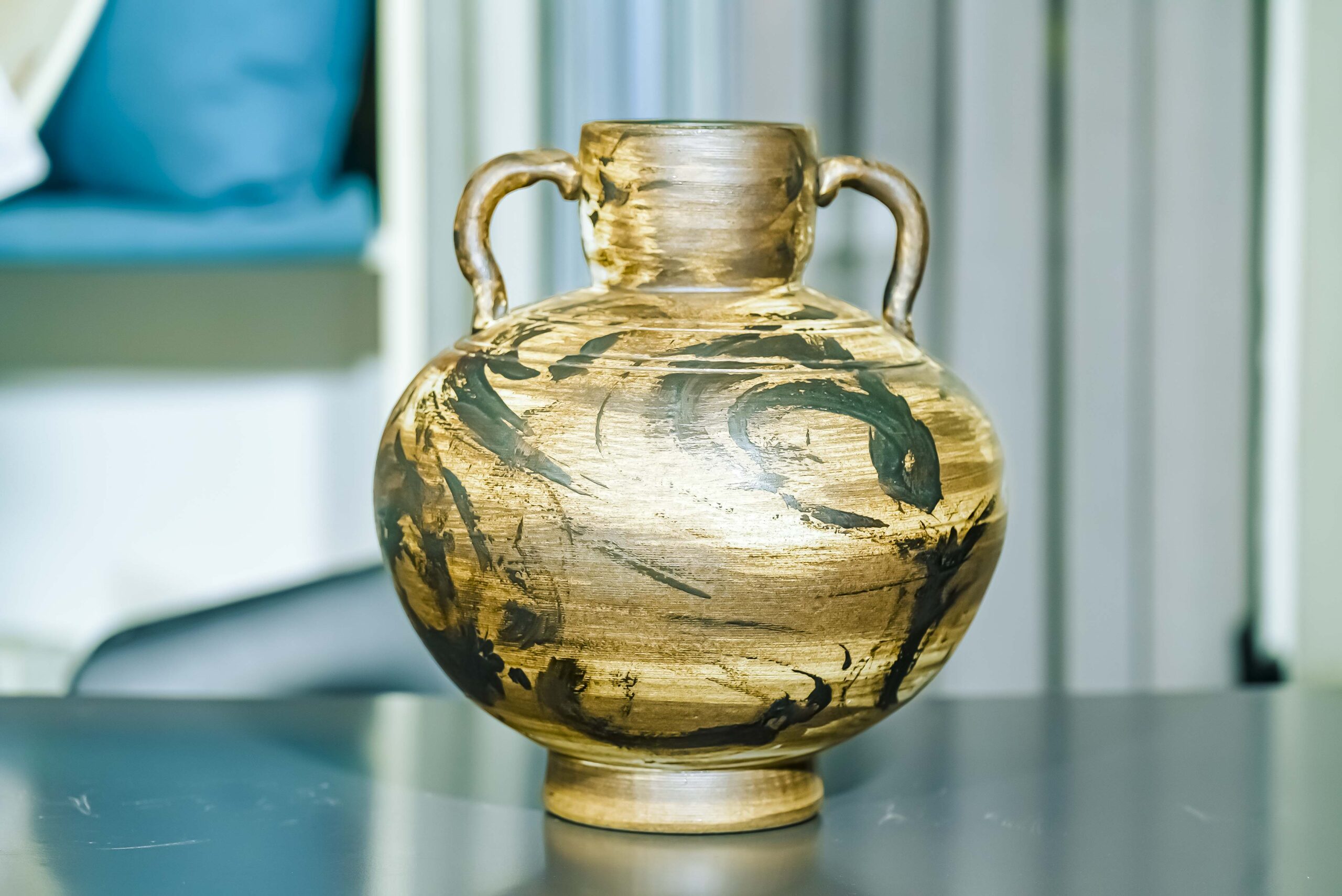 Two Mycenaean pottery stirrup Jar