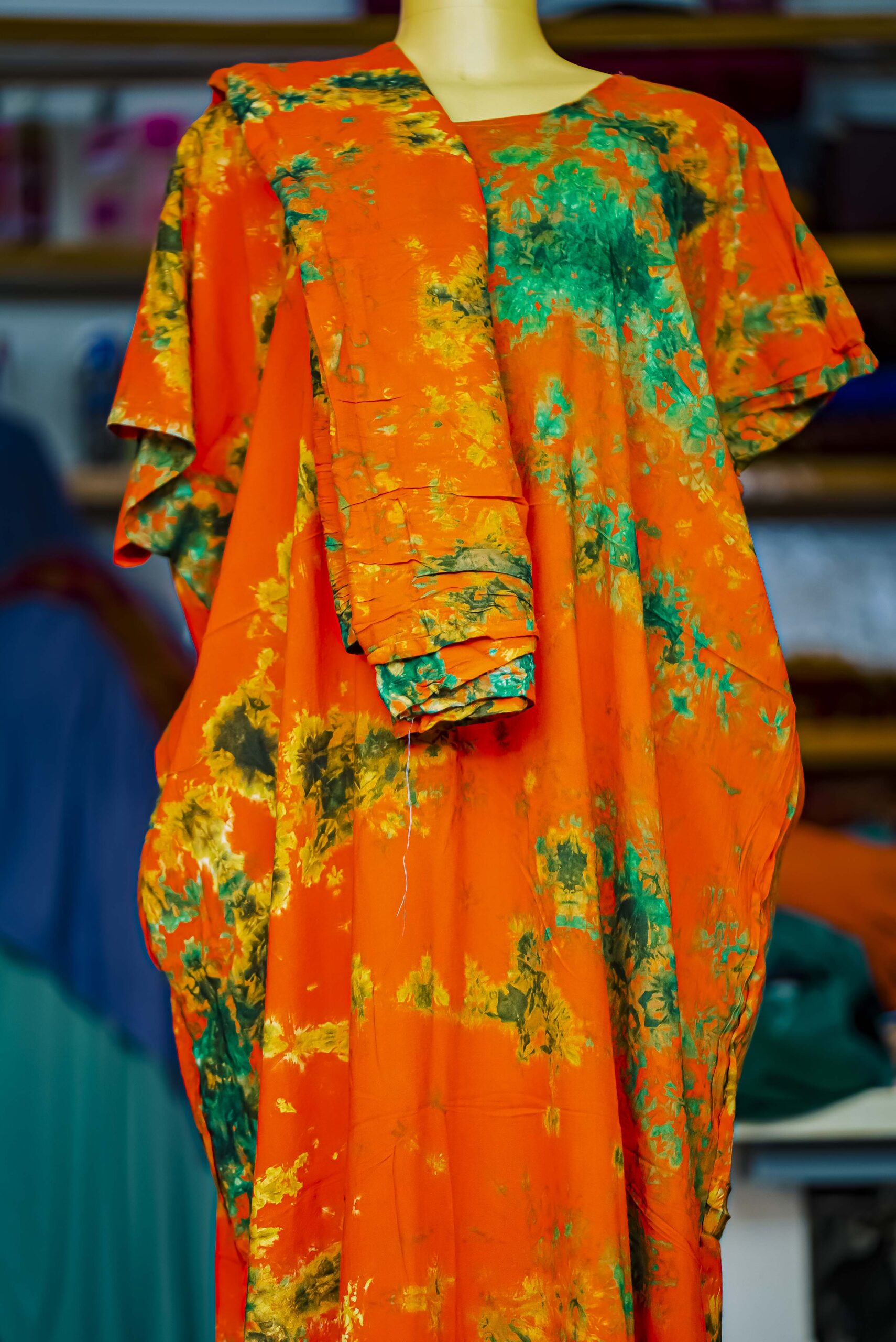 Vintage Hawaiian Pake Muu Batwing Muumuu dress - Image 2