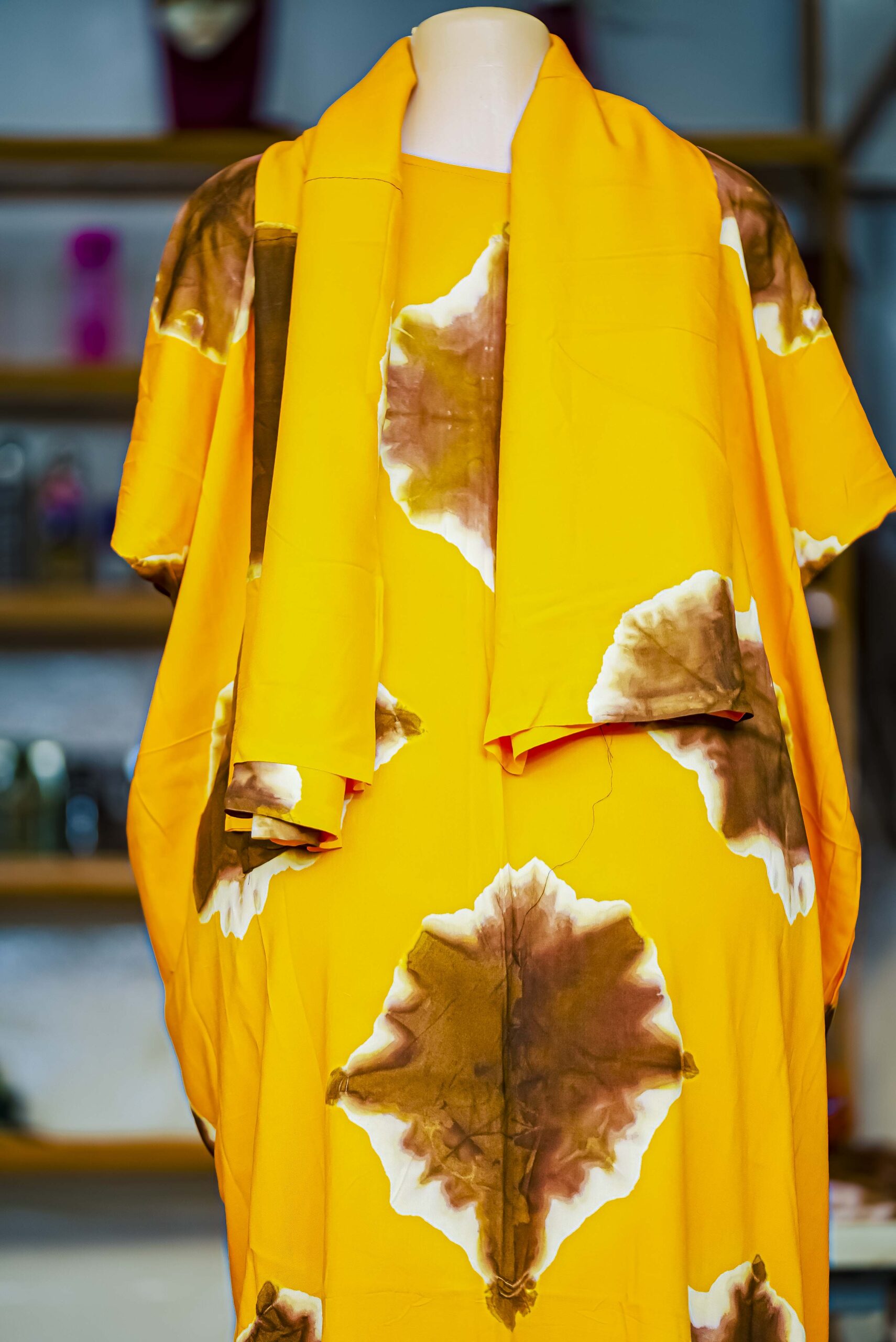 Vintage Hawaiian Pake Muu Batwing Muumuu dress - Image 2