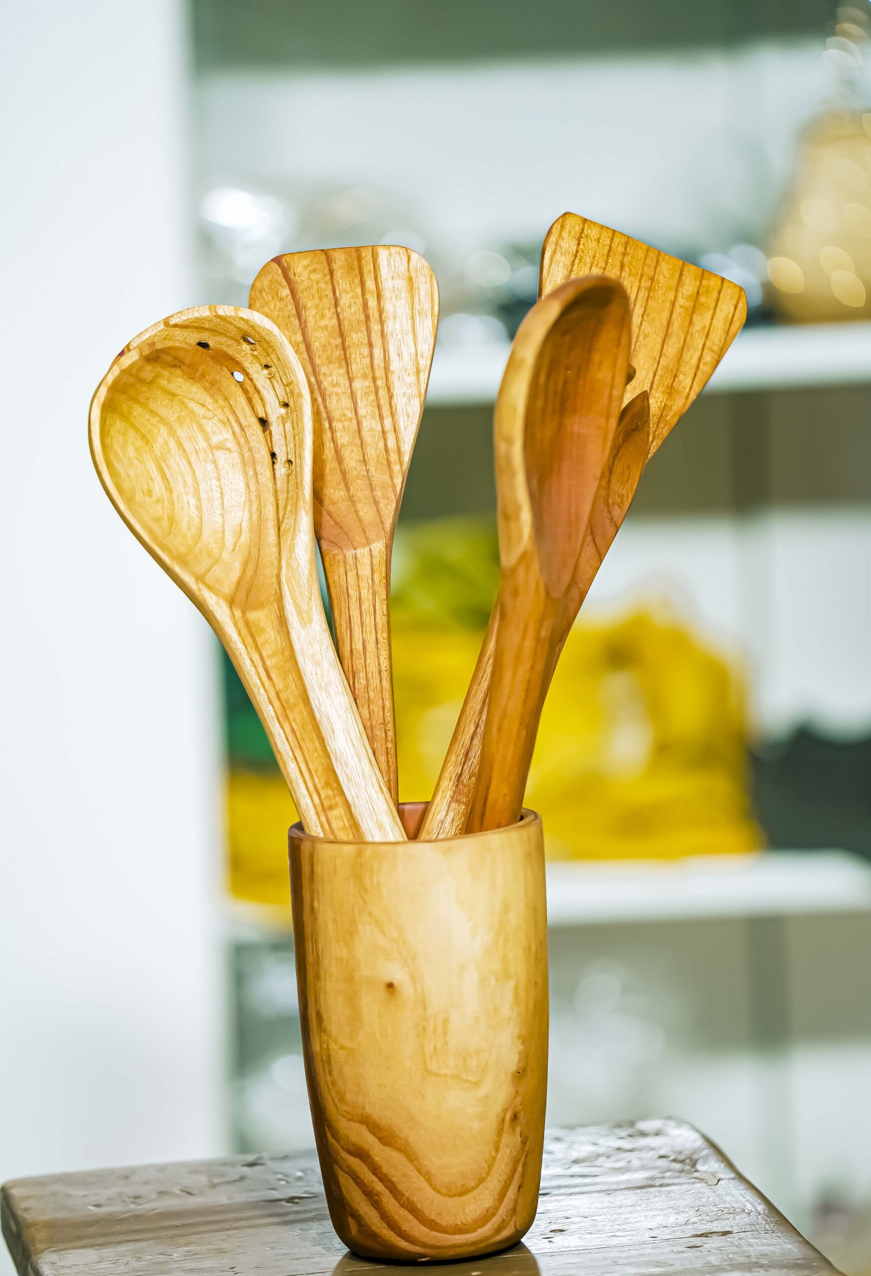 Teak wood utensils