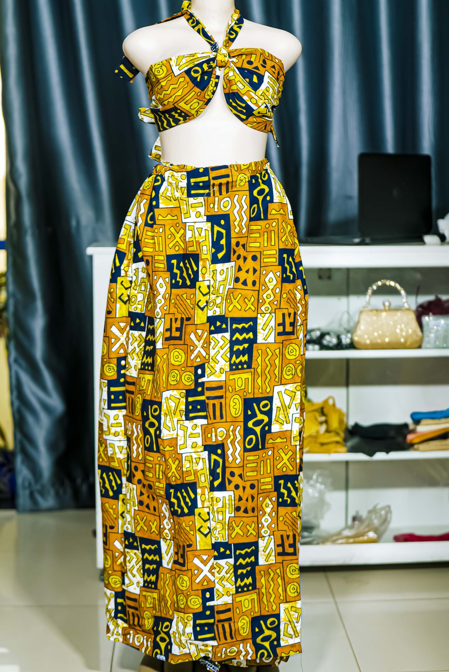 womene's long Wax Skirt
