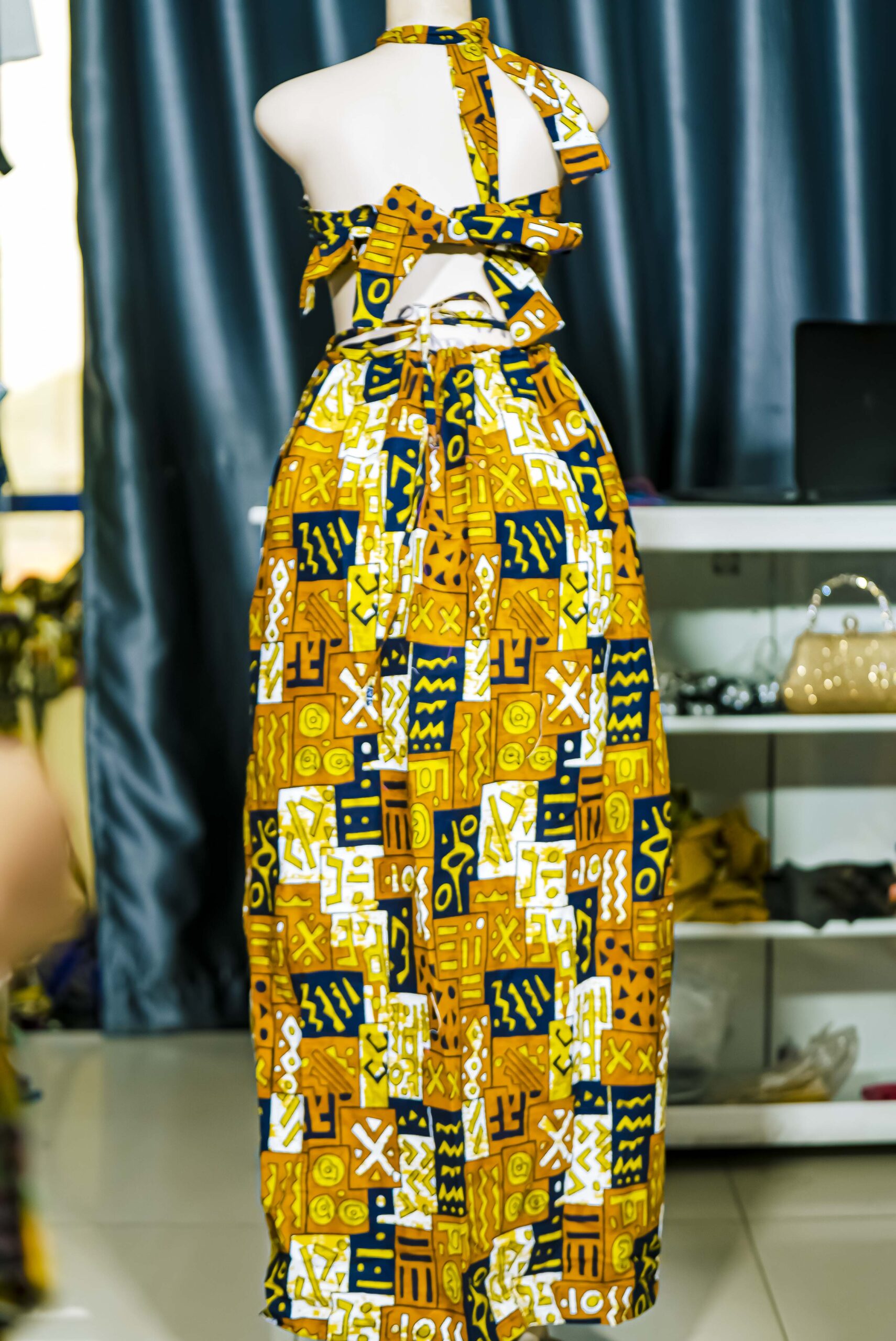 womene's long Wax Skirt - Image 2