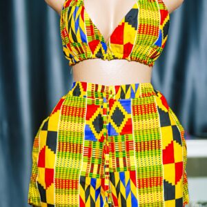 african print bikini