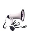 a megaphone (speakers)
