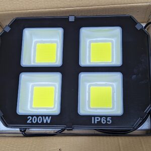 Black LED floodlight