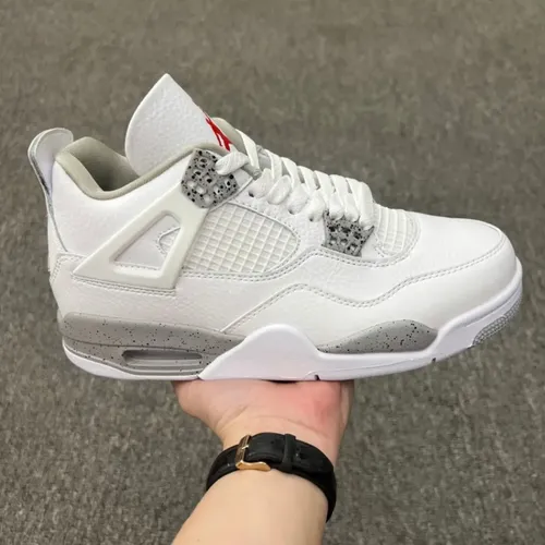AJ4 White Grey size 8